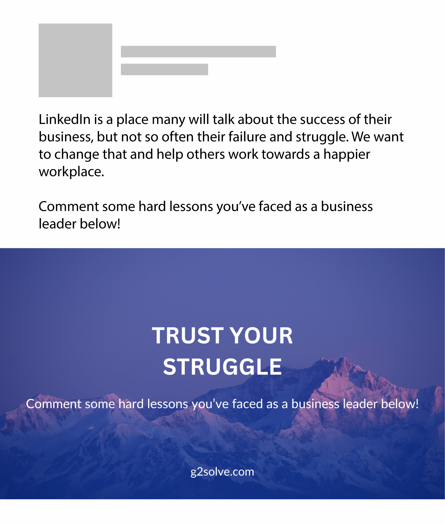 G2 Solutions LinkedIn graphic two