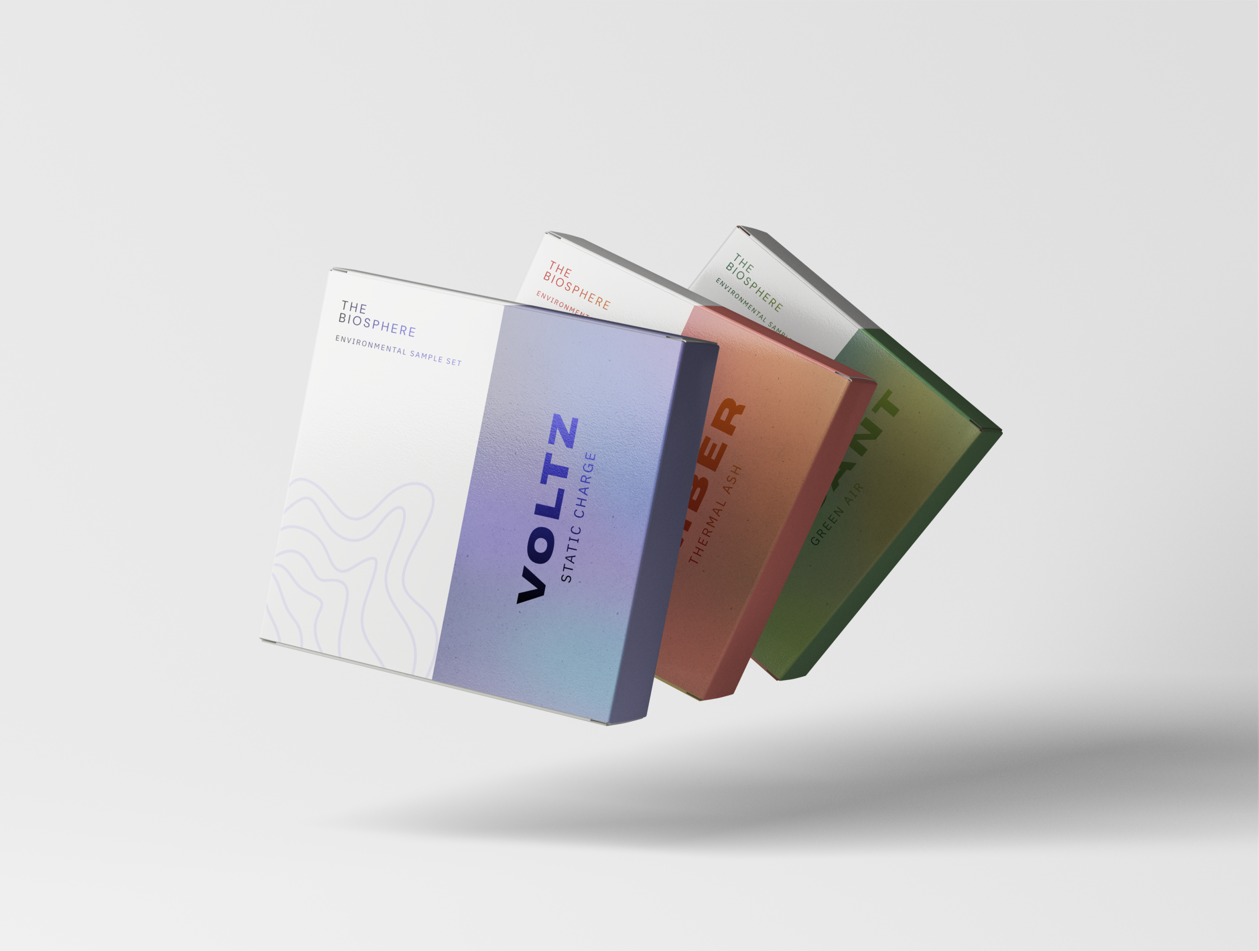 Concept packaging and material samples