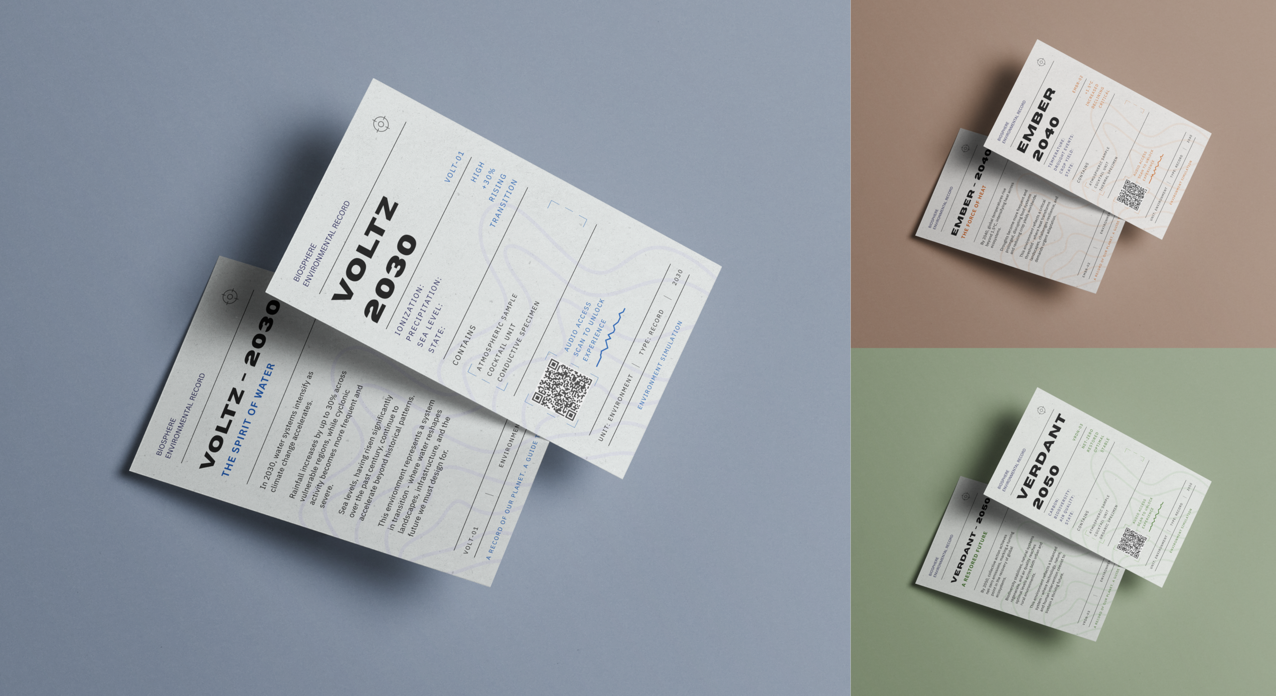 Printed environmental information cards