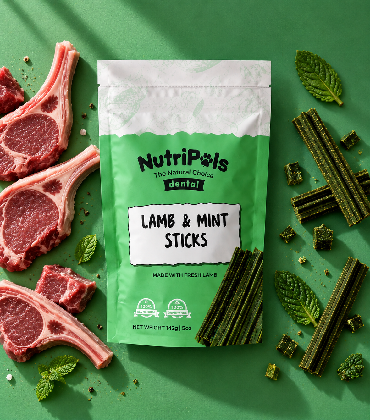 NutriPals Lamb and Mint Dental Treats