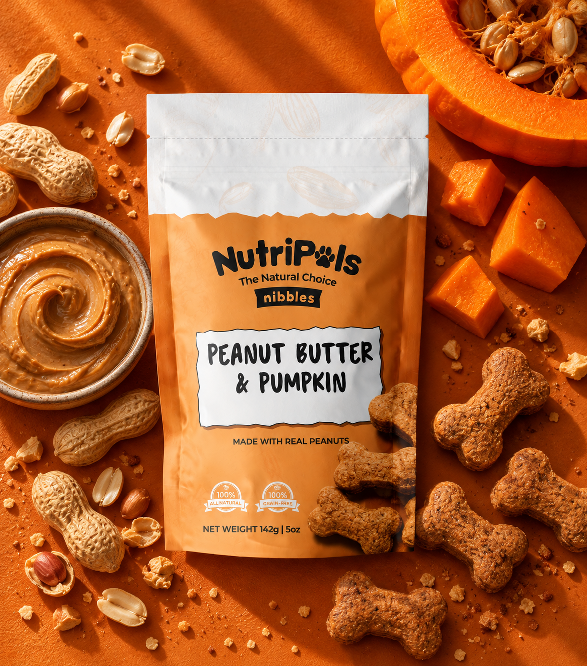 NutriPals Peanut Butter and Pumpkin treats