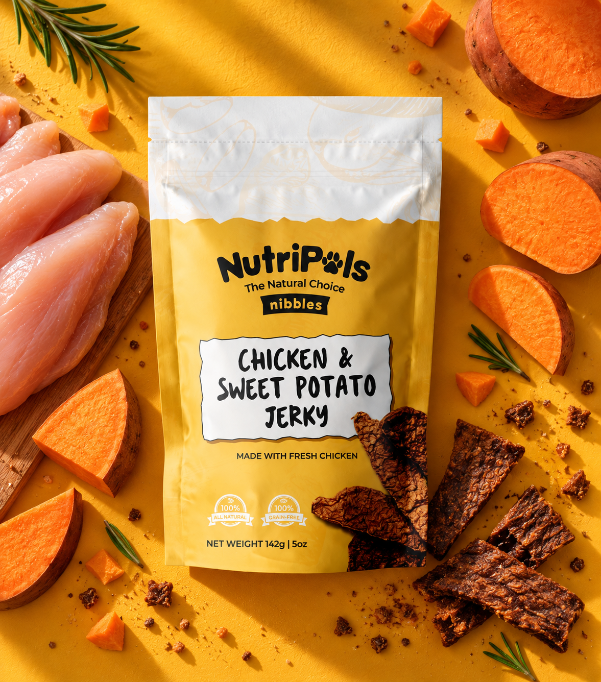 NutriPals Chicken and Sweet Potato Jerky